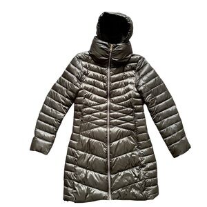 Karl Lagerfeld Dark Green Puffer Jacket Size XS Cozy Winter Warm Casual